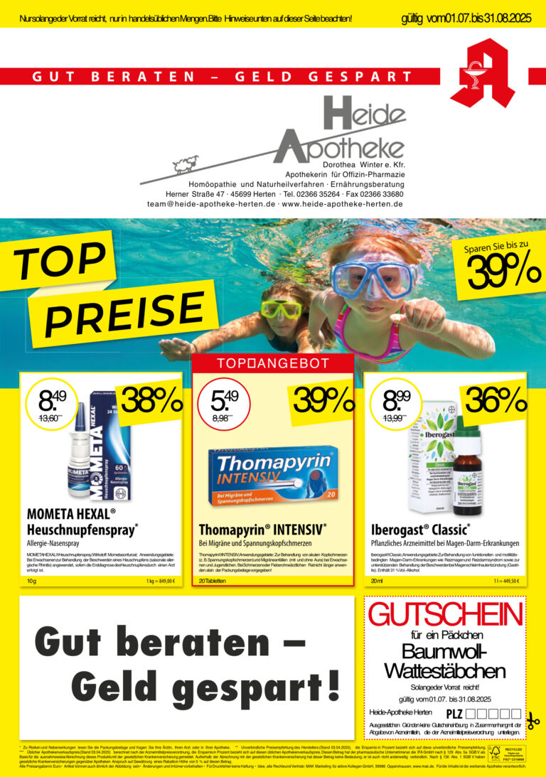 Angebote Juli/August 2025