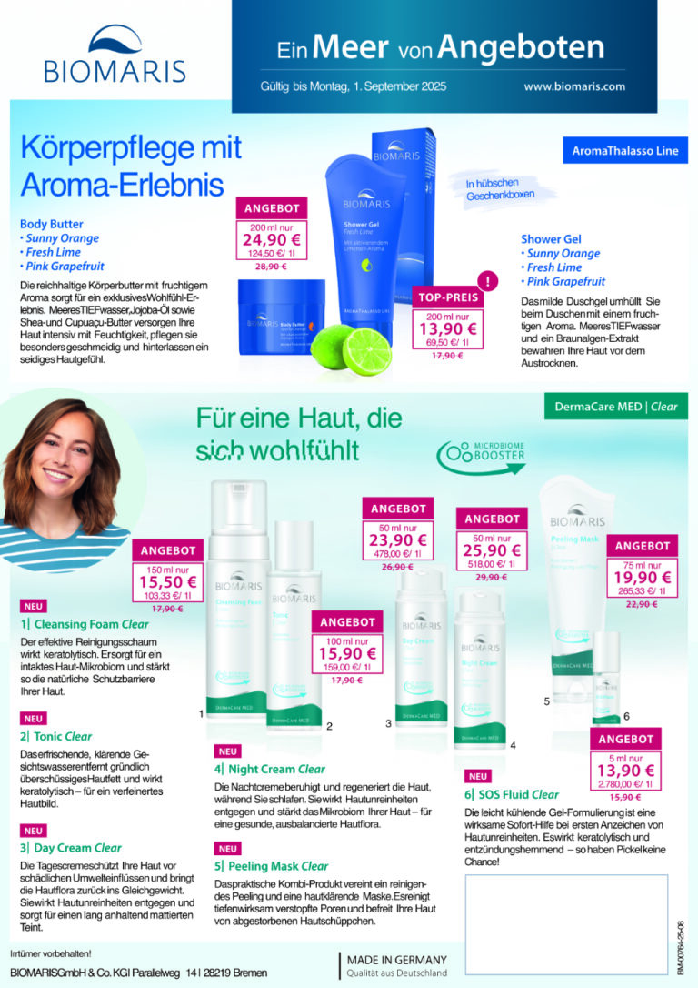 Biomaris Angebote August 2025