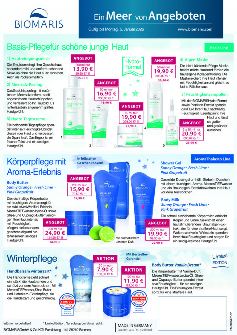 Biomaris Angebote Dezember 2025