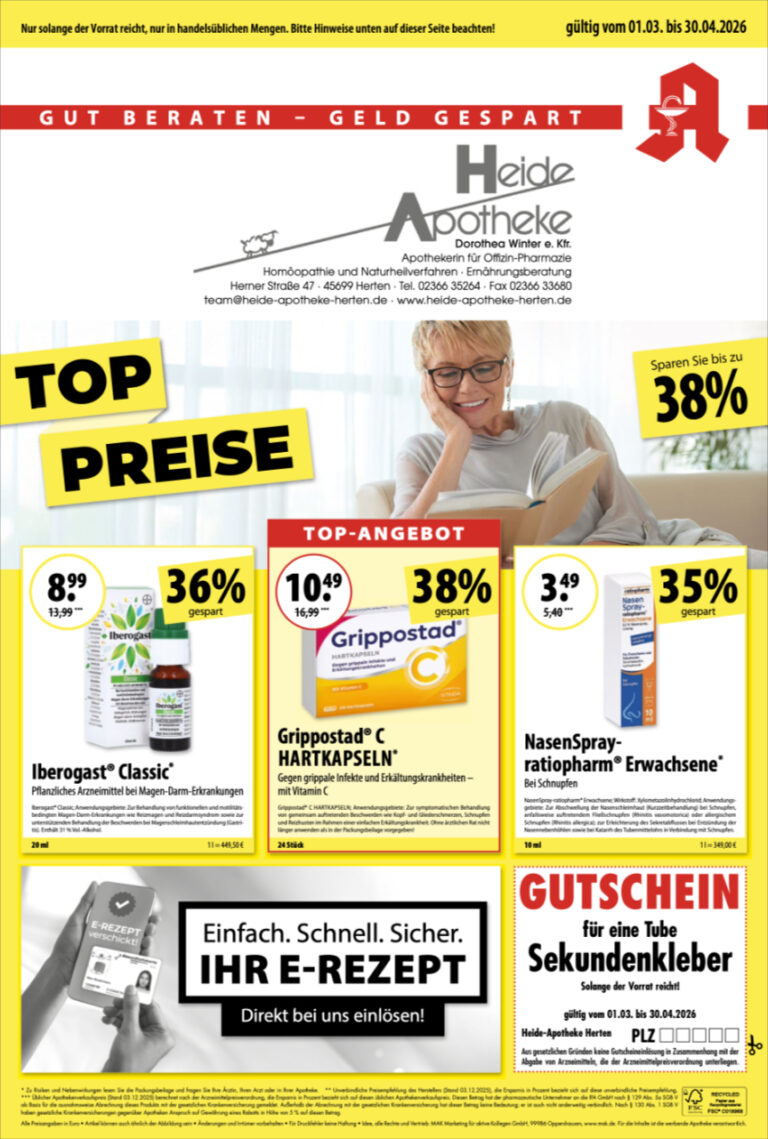 Angebote März/April 2026