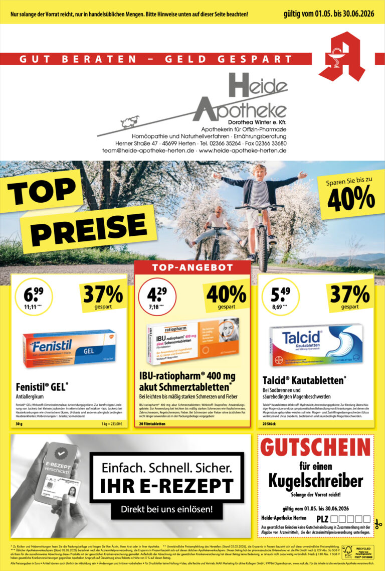 Angebote Mai/Juni 2026