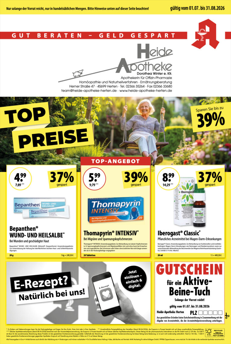 Angebote Juli/August 2026