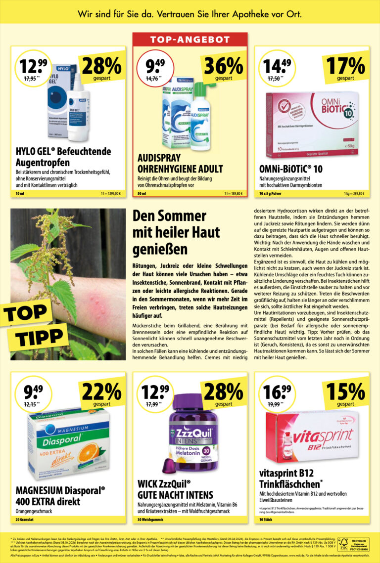 Angebote Juli/August 2026